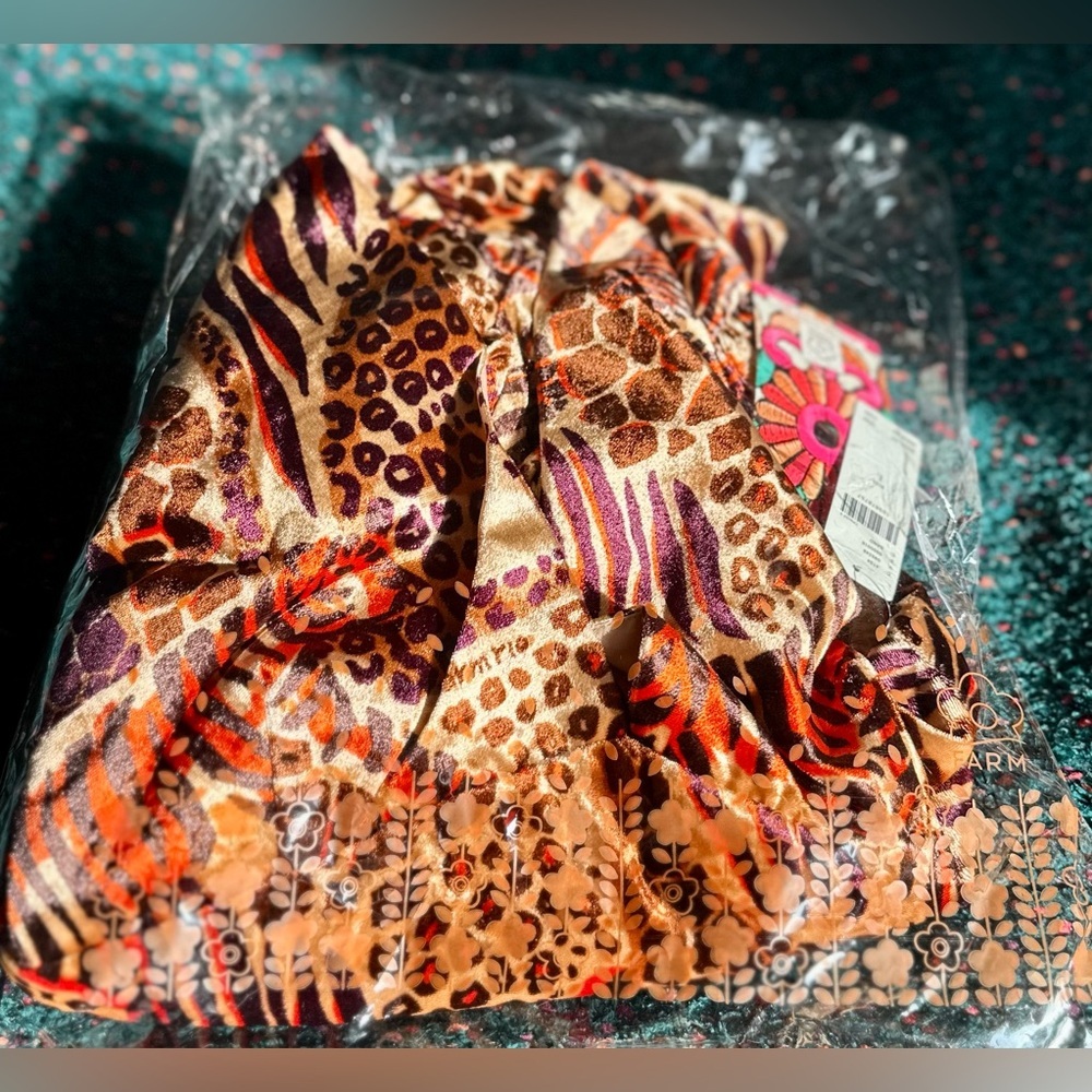 RARE Farm Rio x Anthropologie NWT Long-Sleeve Printed Romper—L - Picture 11 of 16